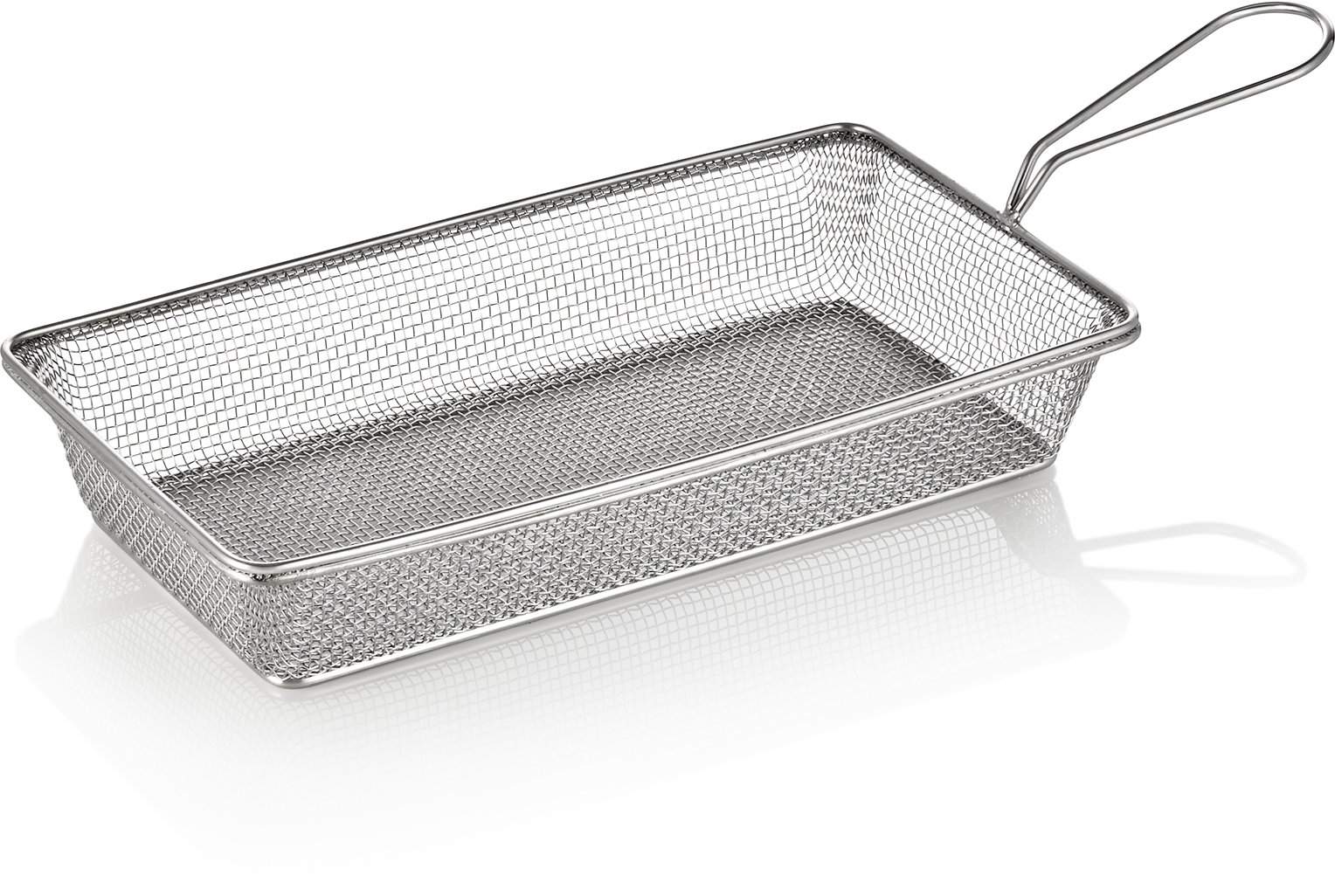 Servier- und Frittierkorb 28,0 x 16,0 cm, silberfarben Servier- und Frittierkorb 28,0 x 16,0 cm, silberfarben