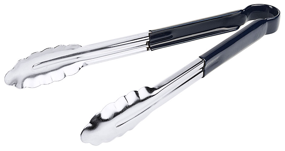 Zange Länge 30 cm in Edelstahl - HACCP blau Zange Länge 30 cm in Edelstahl - HACCP blau