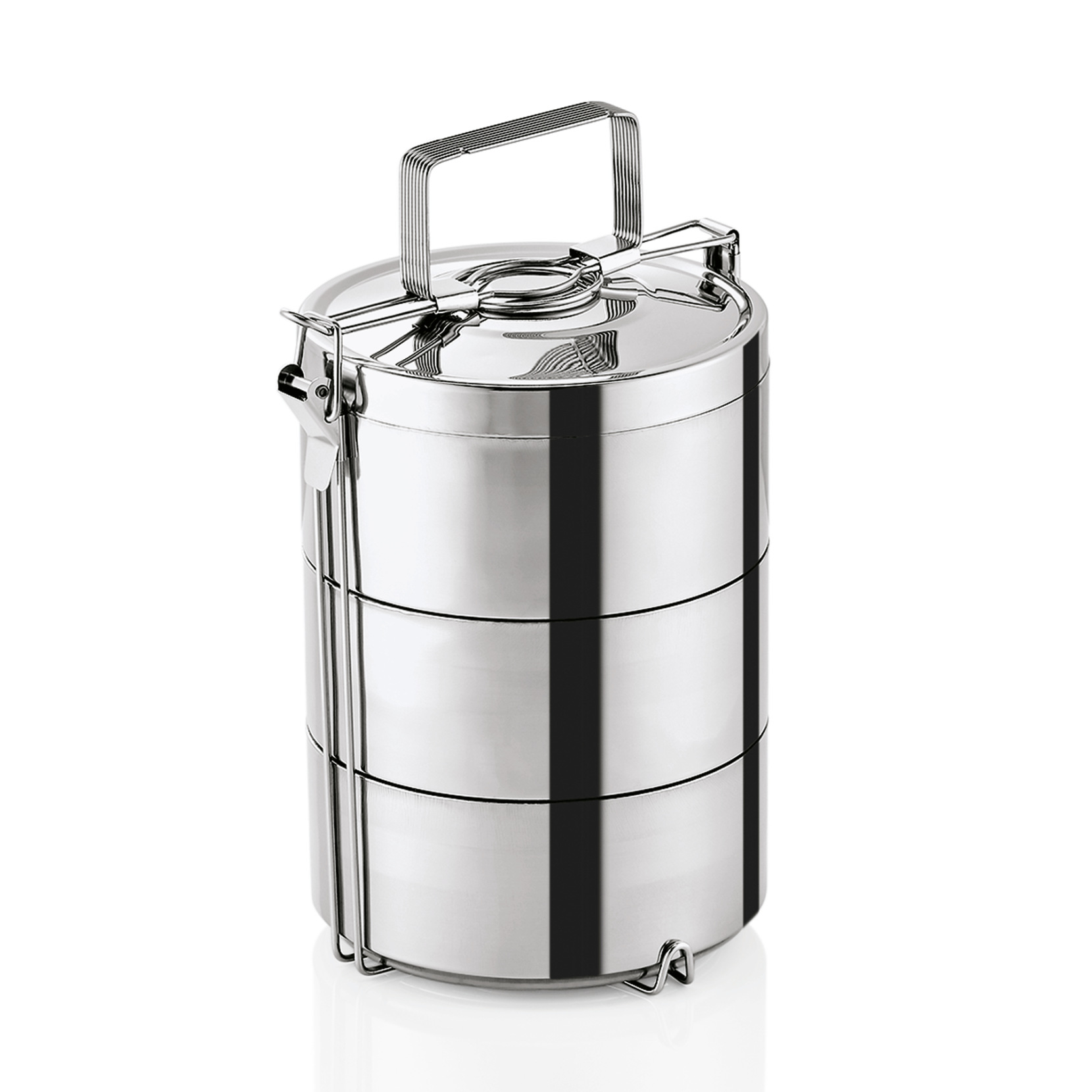 Thermo Etagenbehälter, drei Speiseeinsätze á 0,9 ltr,