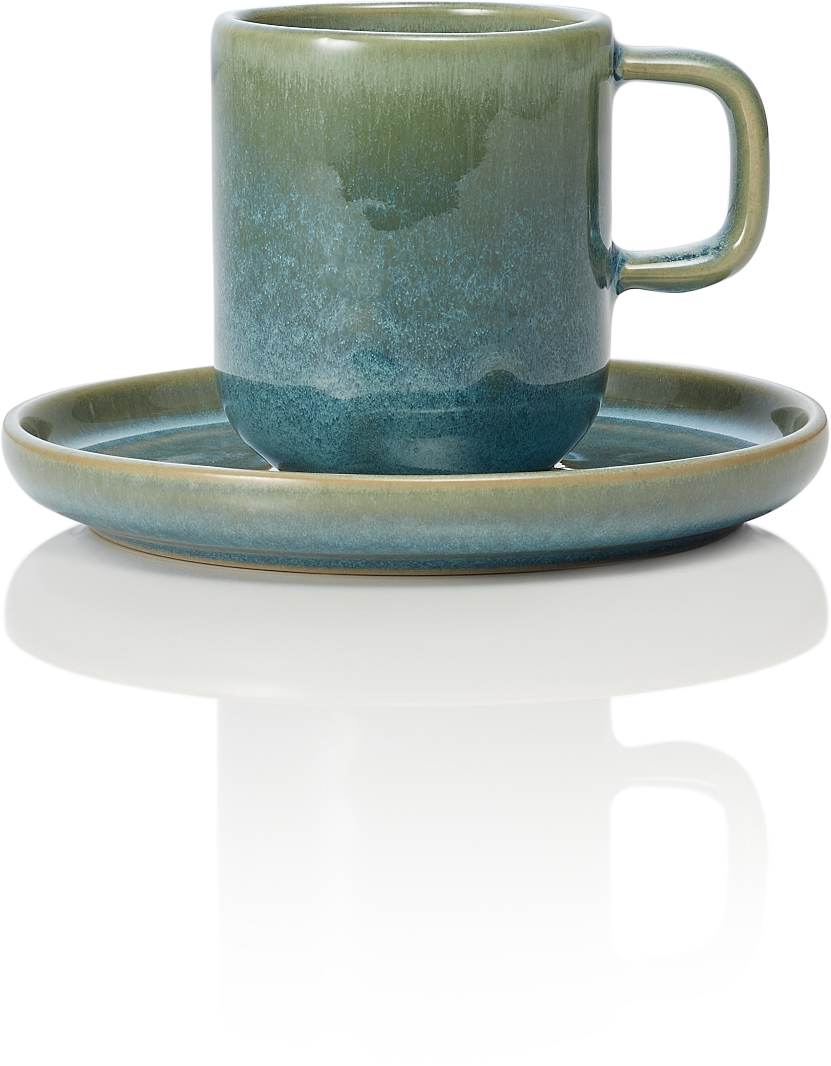 ROCKZZERO® ONE - Ober- & Untertasse, 0,090 Liter, Serie myrtle green