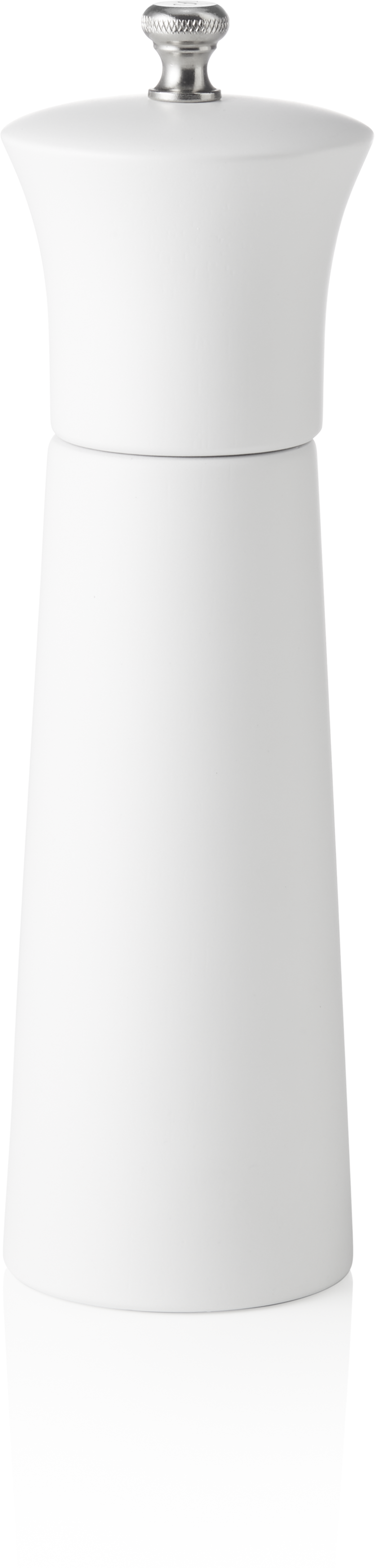 Salzmühle mit Keramikmahlwerk, 20 cm, weiß matt, Holz Salzmühle mit Keramikmahlwerk, 20 cm, weiß matt, Holz