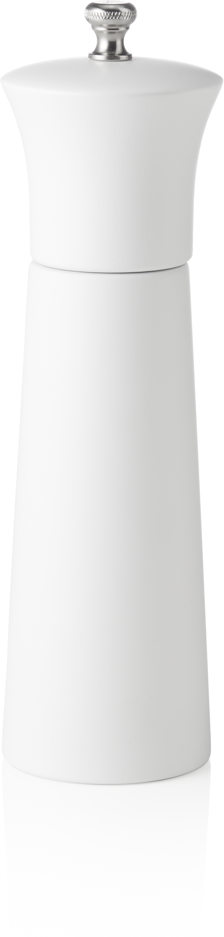 Pfeffermühle mit Keramikmahlwerk, 20 cm, weiß matt, Holz Pfeffermühle mit Keramikmahlwerk, 20 cm, weiß matt, Holz