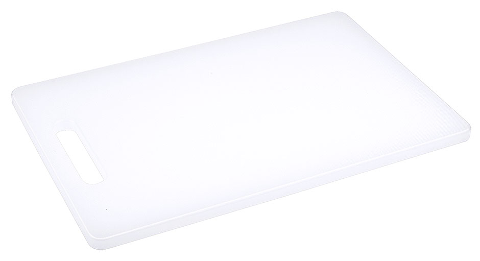 Schneidbrett weiß 30 x 22,0 cm - 1 cm dick - mit Griffloch