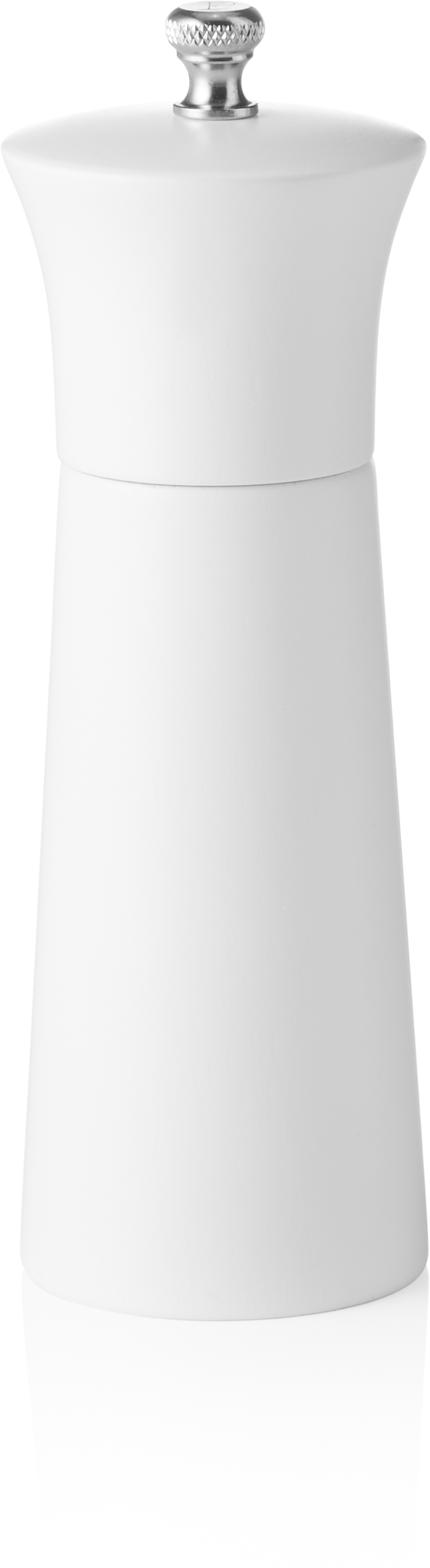 Pfeffermühle mit Keramikmahlwerk, 15 cm, weiß matt, Holz Pfeffermühle mit Keramikmahlwerk, 15 cm, weiß matt, Holz