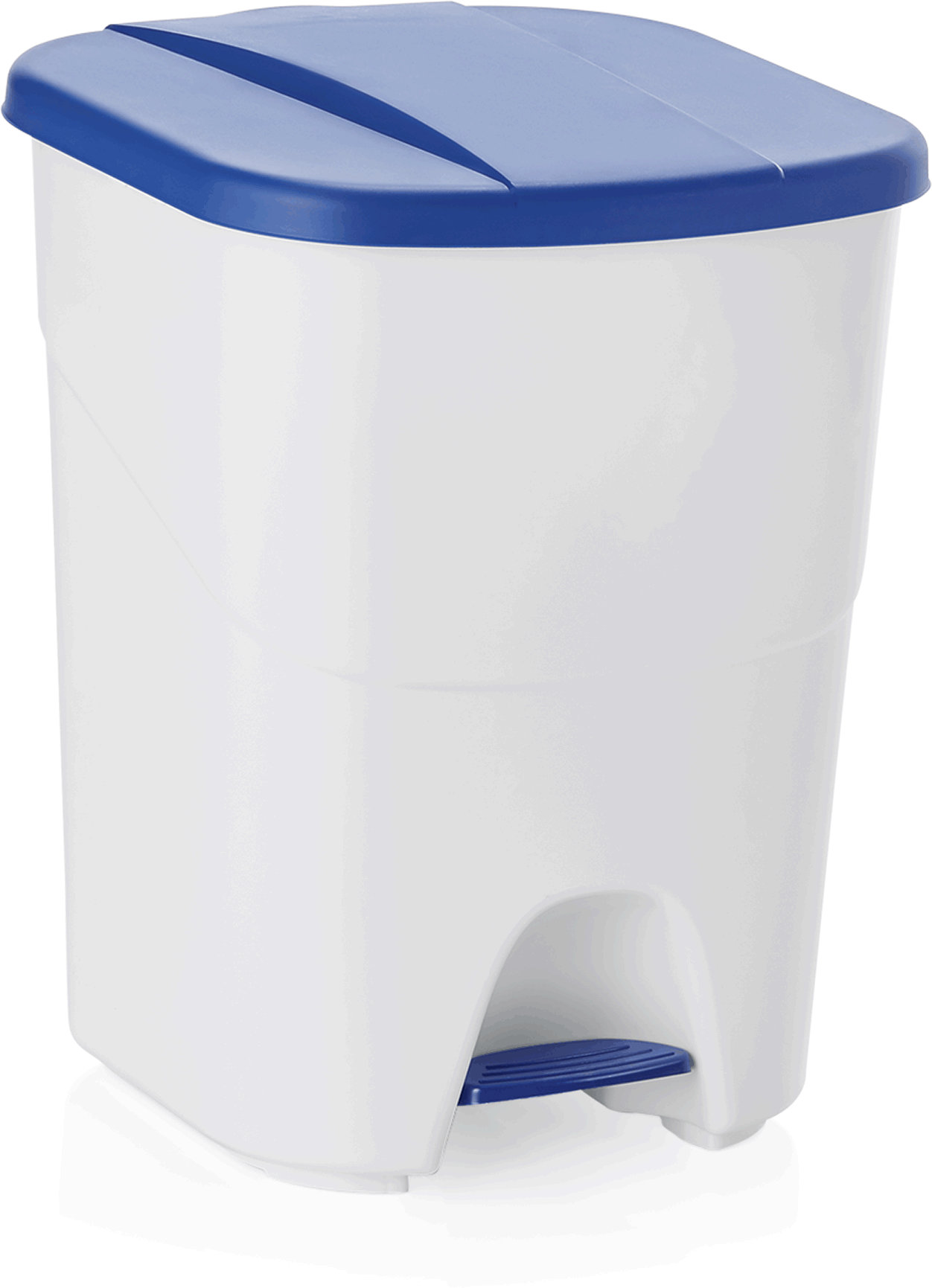 Treteimer mit blauem Deckel, 40 Ltr, Polypropylen