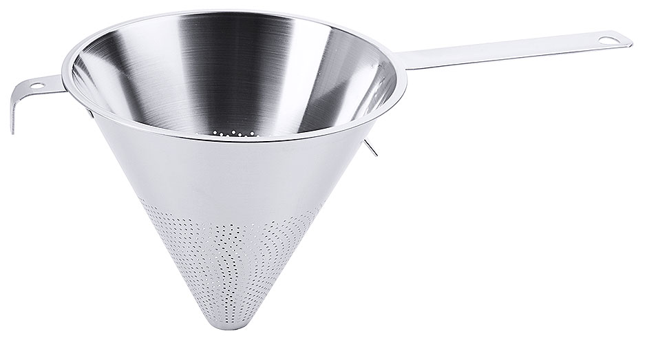 Spitzsieb mit Flachgriff Ø 20 cm - Höhe 18,0 cm - Volumen 1,50 Liter Spitzsieb mit Flachgriff Ø 20 cm - Höhe 18,0 cm - Volumen 1,50 Liter