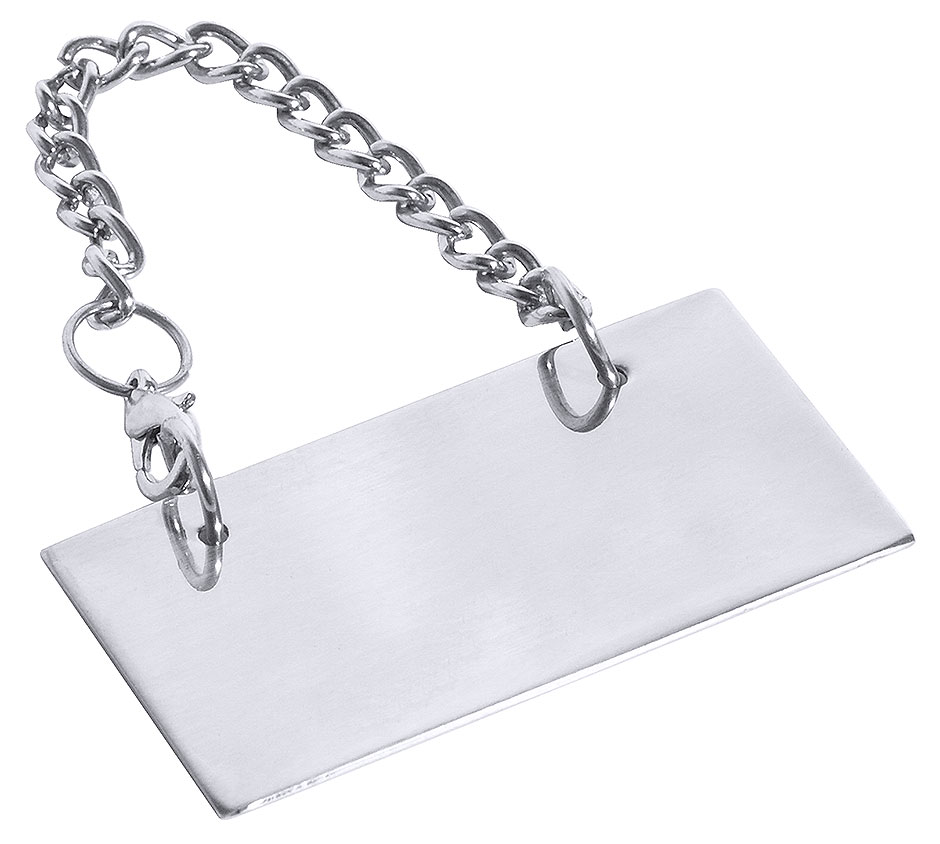 Schild für Kannen, neutral Schild für Kannen, neutral