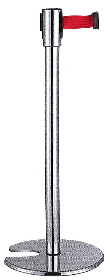 Gurtabsperrpfosten rot - Boden Ø 35 cm - H 95 cm Gurtabsperrpfosten rot - Boden Ø 35 cm - H 95 cm