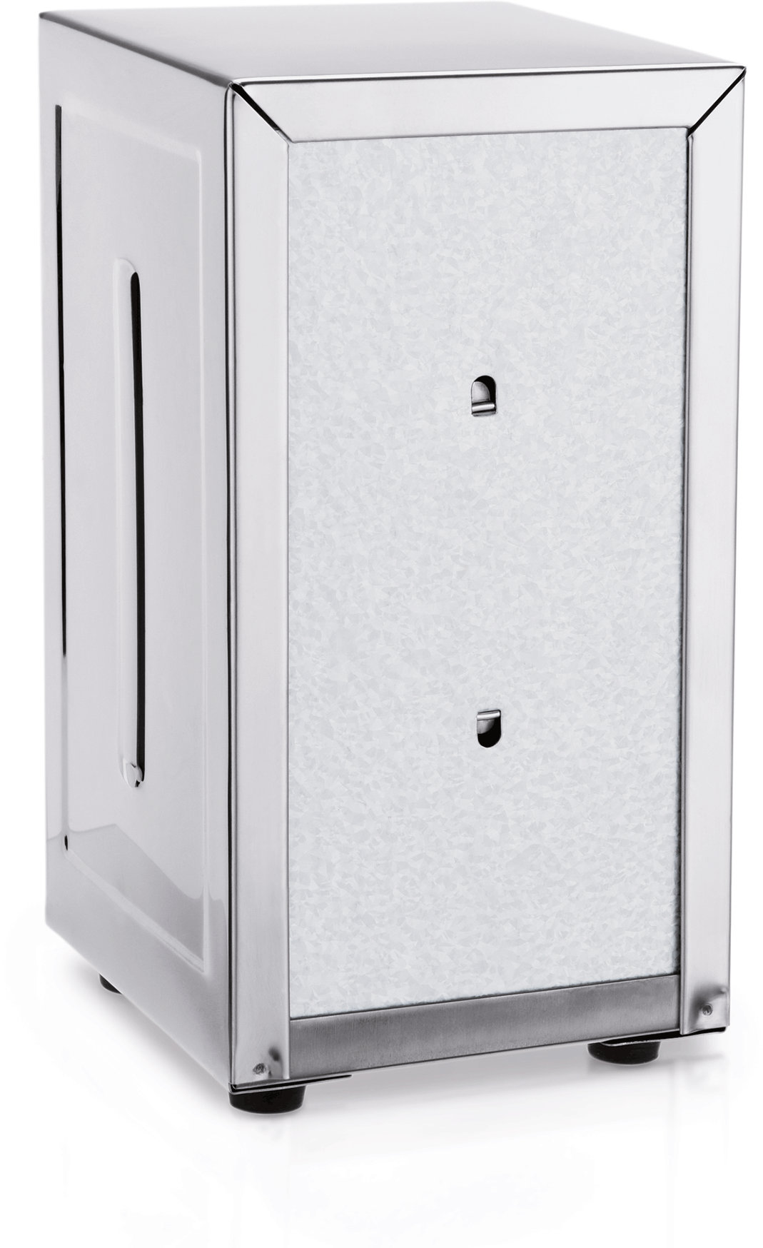 Serviettenspender, Höhe 18,0 cm aus Edelstahl Serviettenspender, Höhe 18,0 cm aus Edelstahl