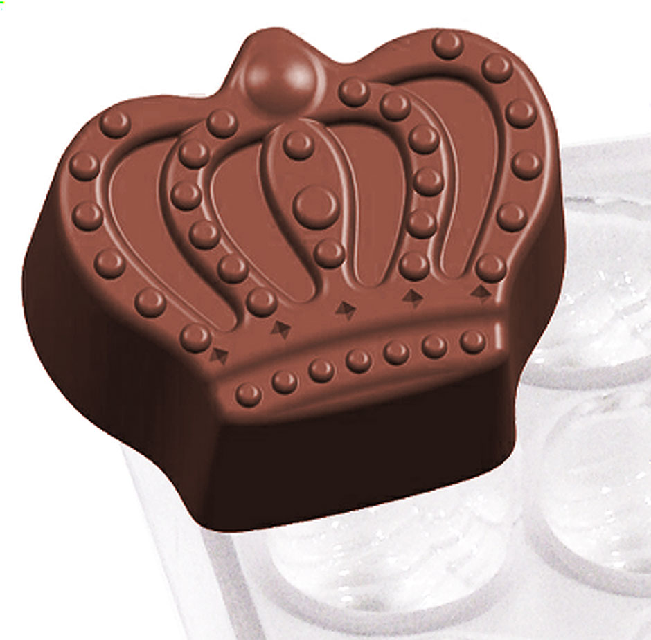 Pralinenform Krone 27,0 x 22,0 x 15,0 mm - Formen 24