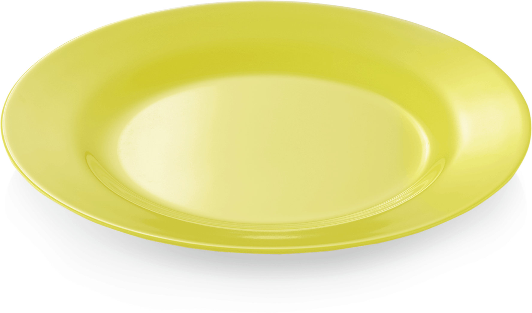 Teller, flach, Ø 23 cm, gelb, Melamin