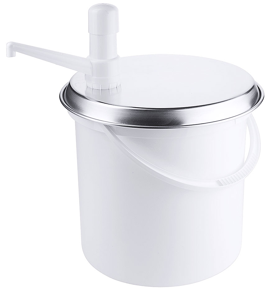 Eimer 10l mit Deckel und Pumpe