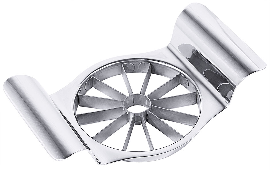 Apfelteiler Ø 10,0 cm - Höhe 5,0 cm - Länge 19,5 cm Apfelteiler Ø 10,0 cm - Höhe 5,0 cm - Länge 19,5 cm