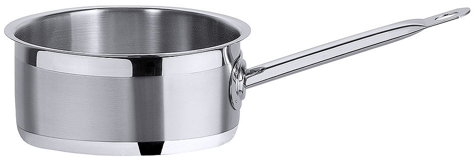 Stielkasserolle flach Ø 24 cm - Volumen 5,00 Liter - Höhe 12 cm