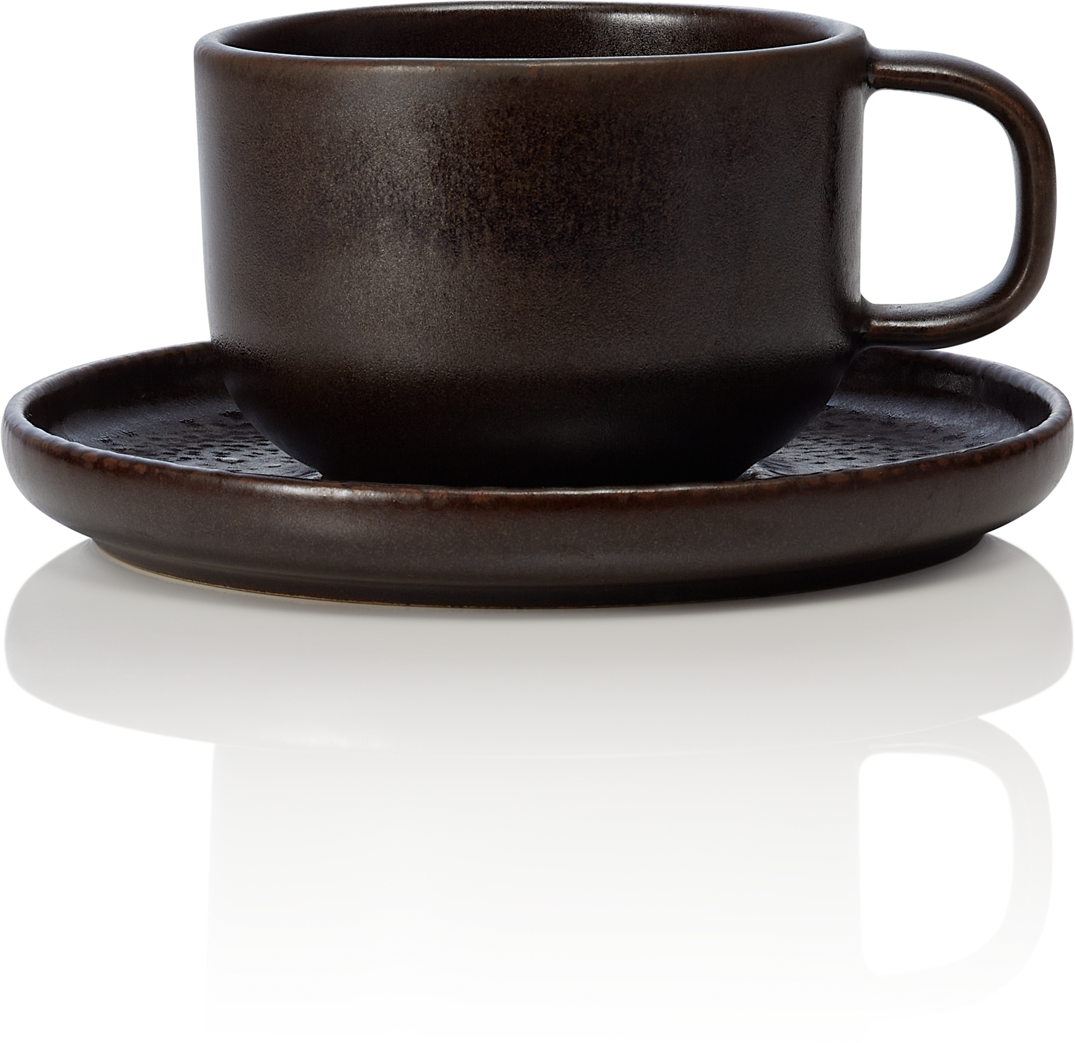 ROCKZZERO® ONE - Ober- & Untertasse, 0,275 Liter, Serie metallic brown