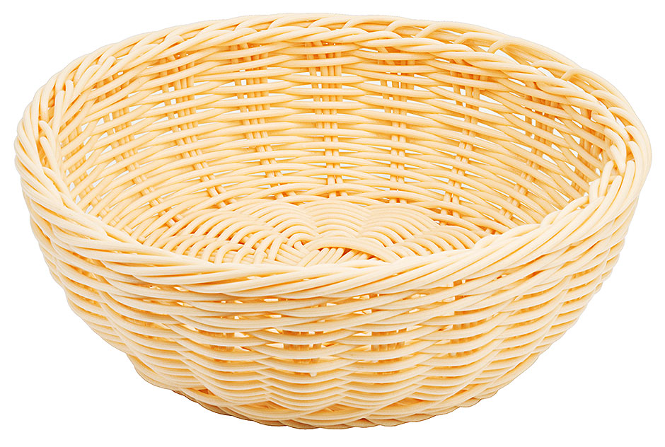 Polyrattan Korb rund Ø 17 cm - natur