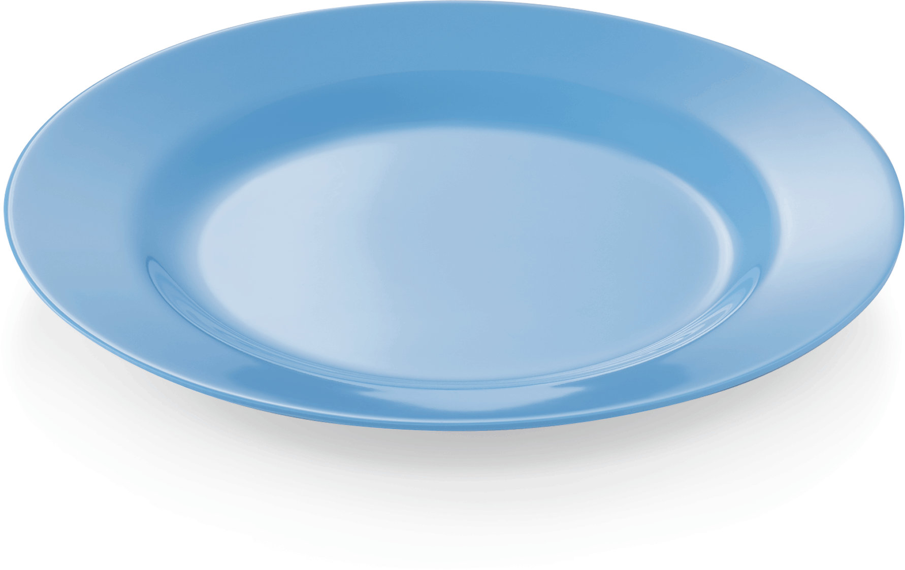 Teller, flach, Ø 23 cm, blau, Melamin