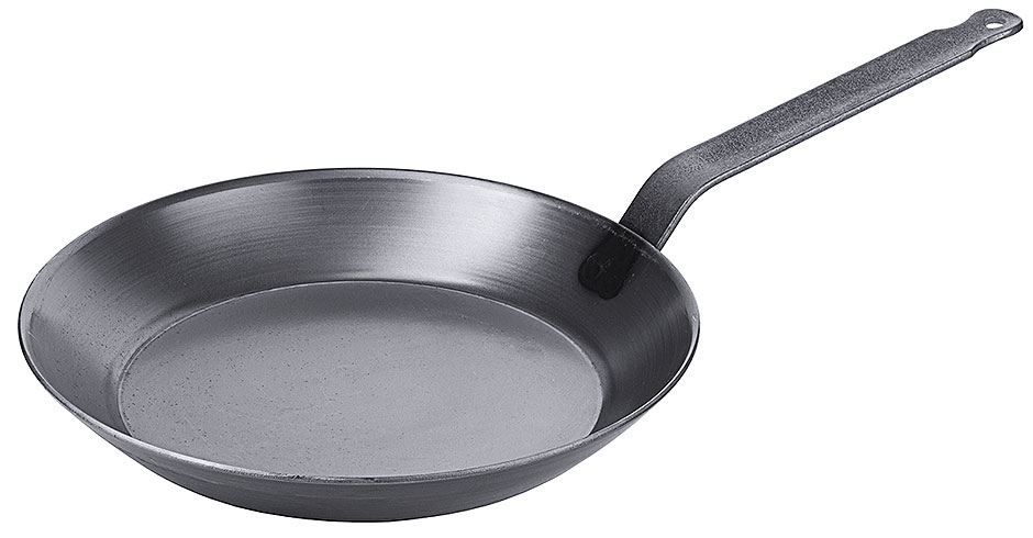 Eisenpfanne - Lyoneser Form - Ø 28 cm - Stiellänge 22,0 cm