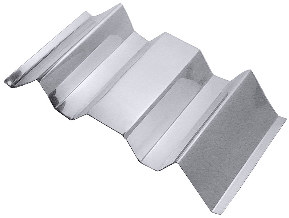 Hot Dog Ablage aus Edelstahl mit 2 Fächern - Länge 24,5 cm Hot Dog Ablage aus Edelstahl mit 2 Fächern - Länge 24,5 cm