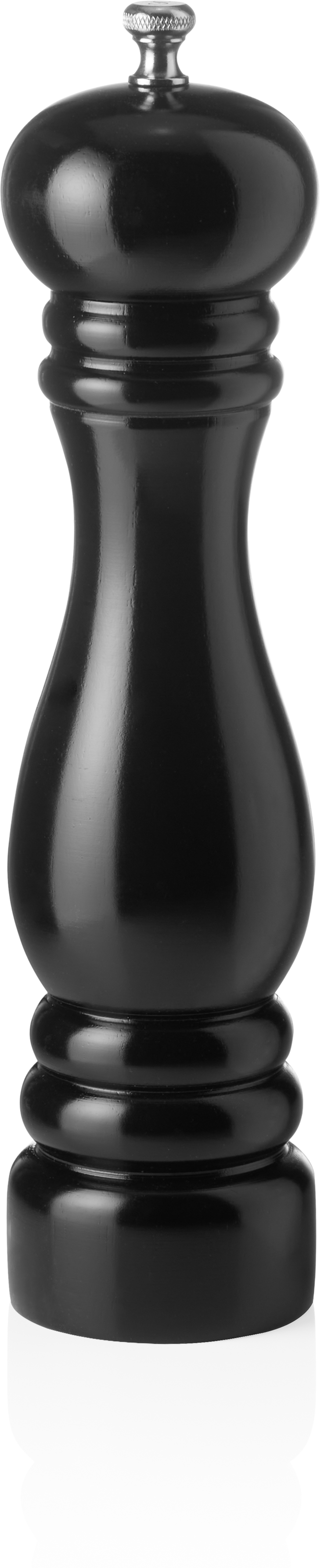 Salzmühle mit Keramikmahlwerk, 25 cm, schwarz glänzend, Holz Salzmühle mit Keramikmahlwerk, 25 cm, schwarz glänzend, Holz