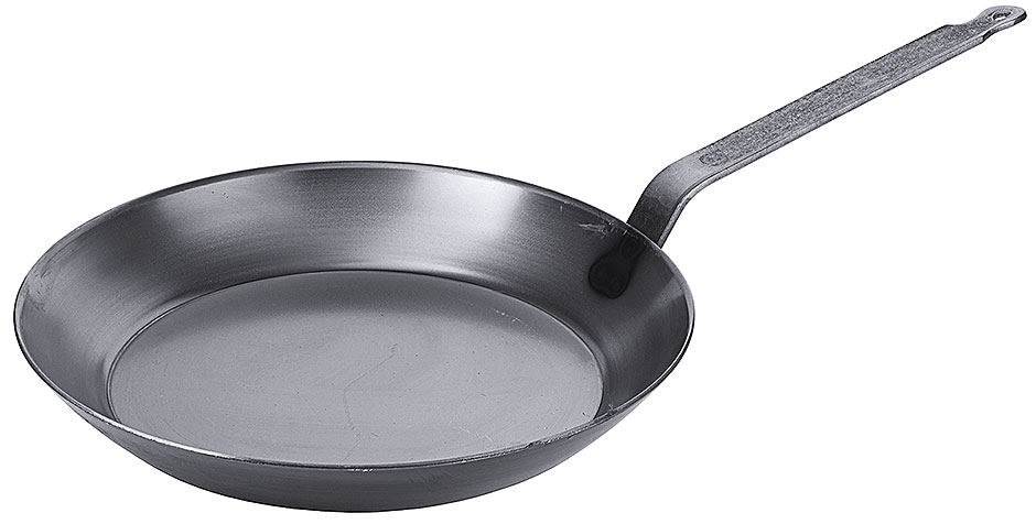 Eisenpfanne - Lyoneser Form - Ø 32 cm - Stiellänge 25,5 cm Eisenpfanne - Lyoneser Form - Ø 32 cm - Stiellänge 25,5 cm