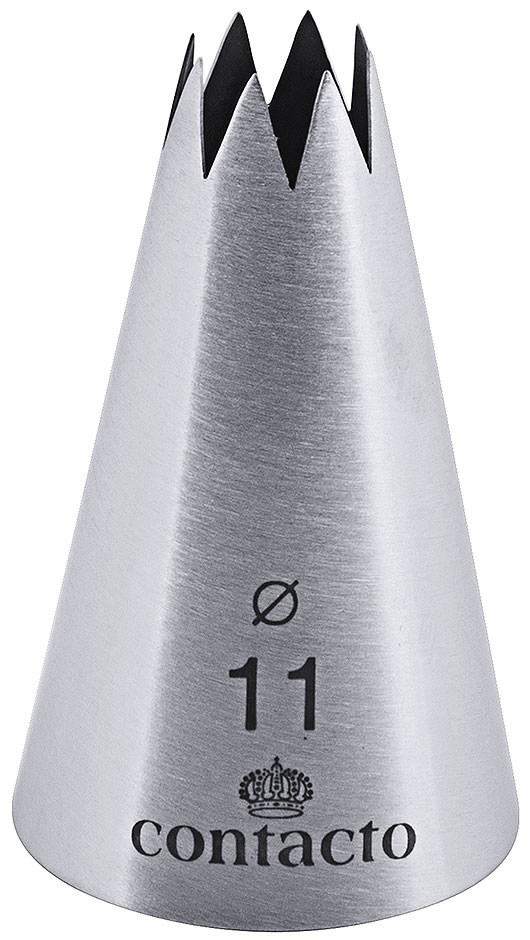 Sterntülle Edelstahl 18/10 - Lochdurchmesser Ø 11,0 mm