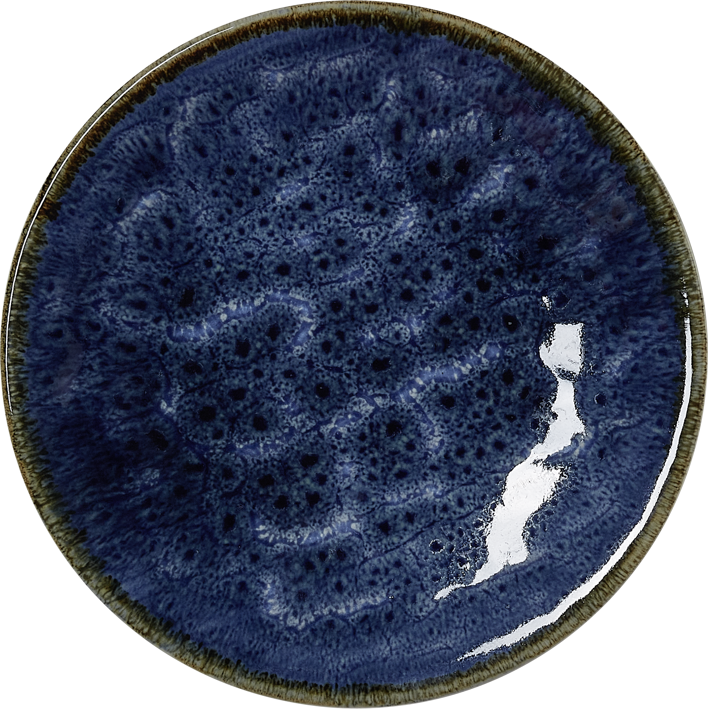 Teller, flach, Ø 19 cm, Serie dark ocean, Porzellan