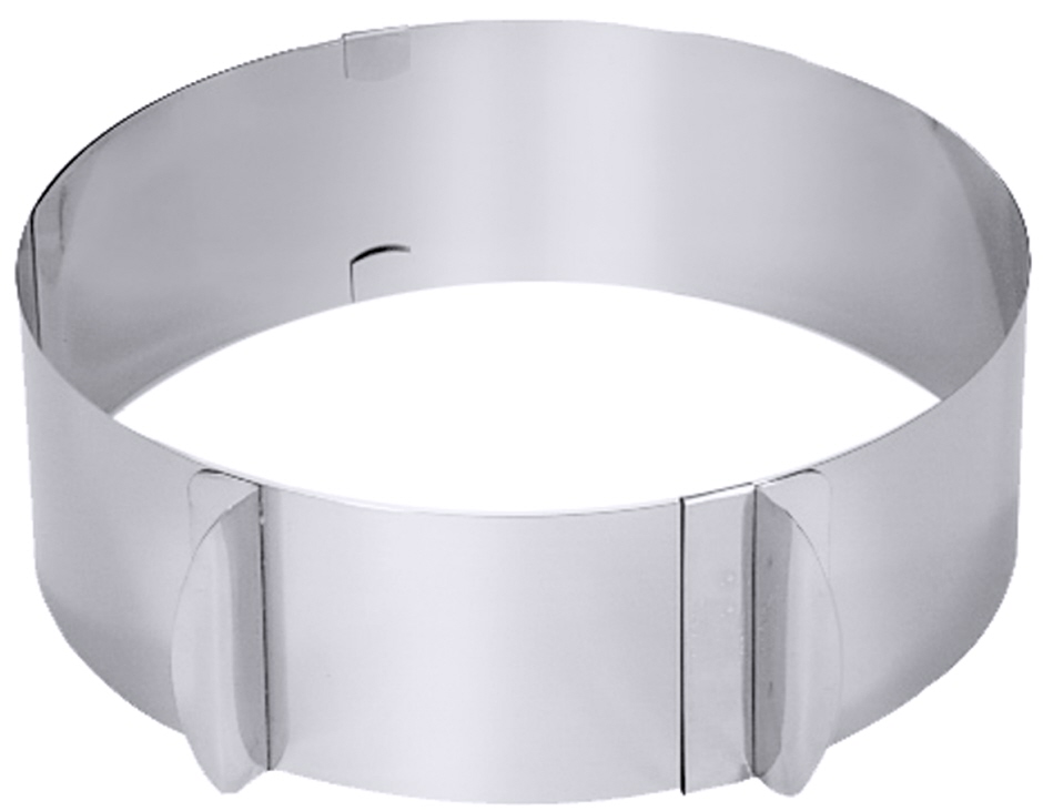 Tortenring verstellbar - Ø 16,5 cm bis 30,0 cm - Höhe 6,0 cm Tortenring verstellbar - Ø 16,5 cm bis 30,0 cm - Höhe 6,0 cm