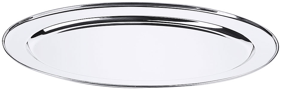 Bratenplatte oval - flach - 55,0 x 38,0 cm - Höhe 3,0 cm