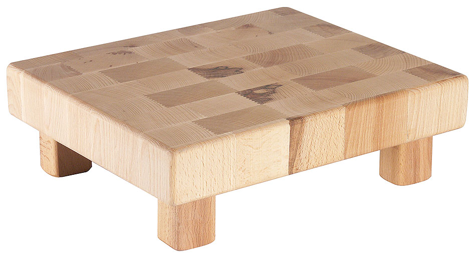Buffet Holzblock 32,5 x 26,5 cm - Höhe 10 cm - GN 1/2