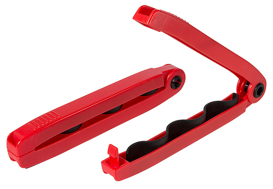 Beutelklammer groß - Länge 24,0 cm - Farbe rot