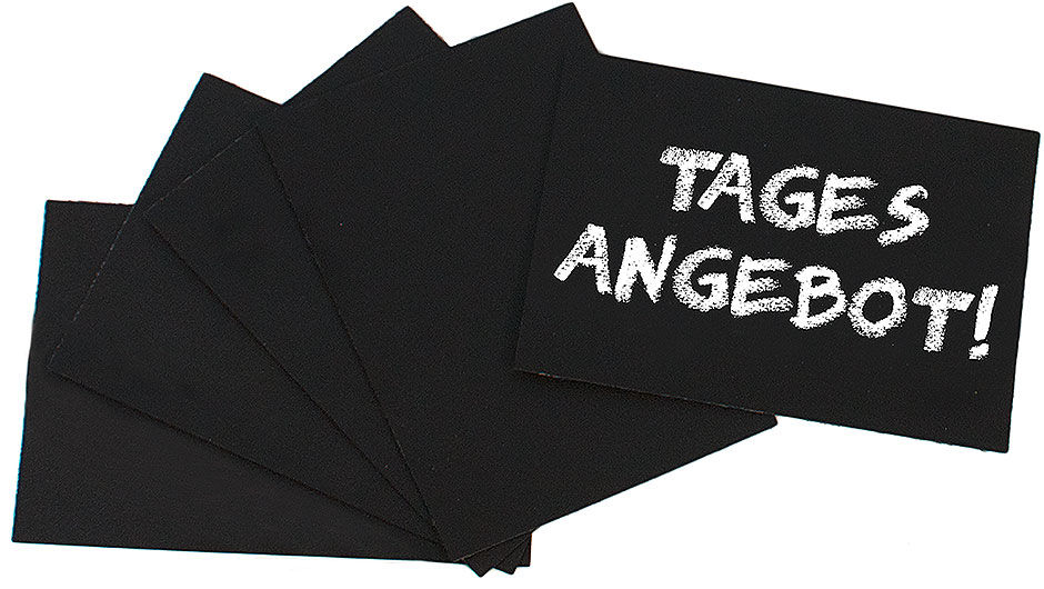 Schreibtafel, schwarz DIN A7 - VE 20 Stk, Schreibtafel, schwarz DIN A7 - VE 20 Stk,