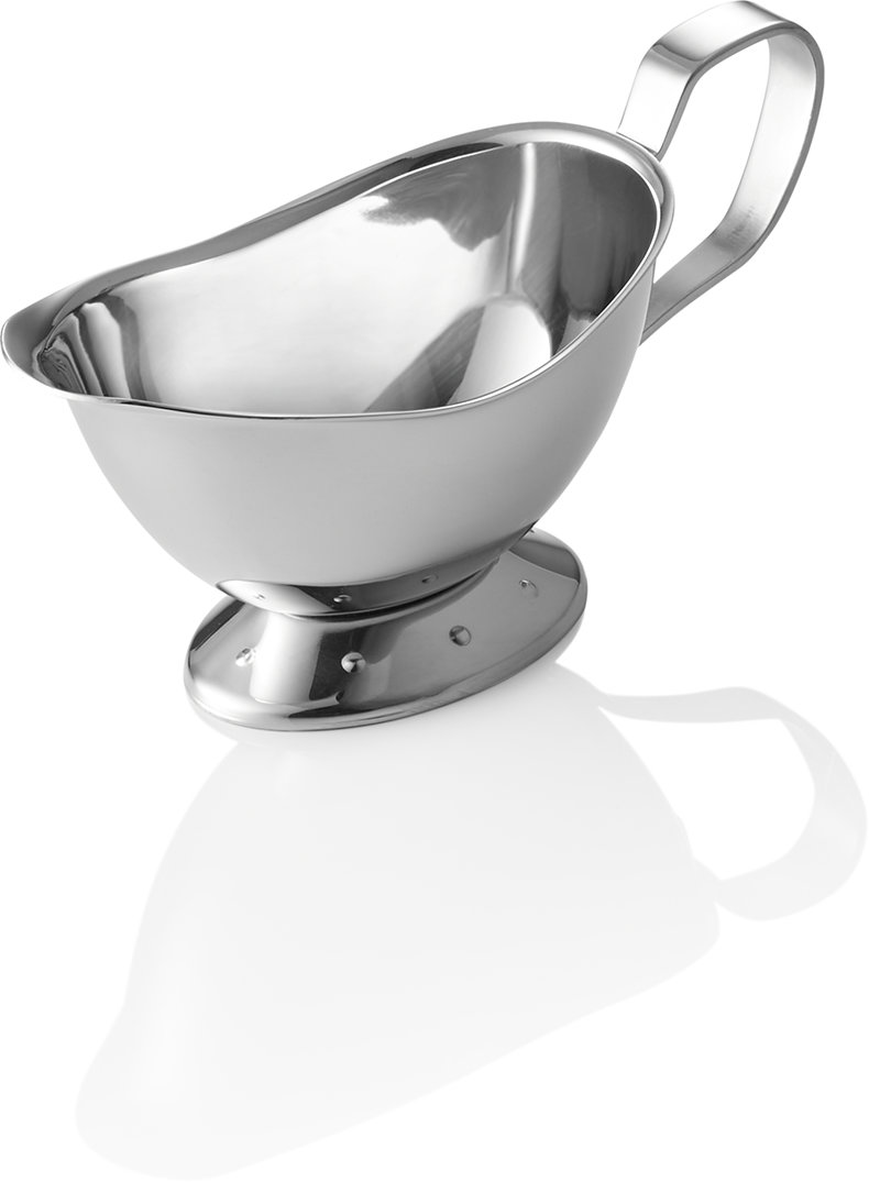 Sauciere 90 ml aus Edelstahl 18/8 Sauciere 90 ml aus Edelstahl 18/8