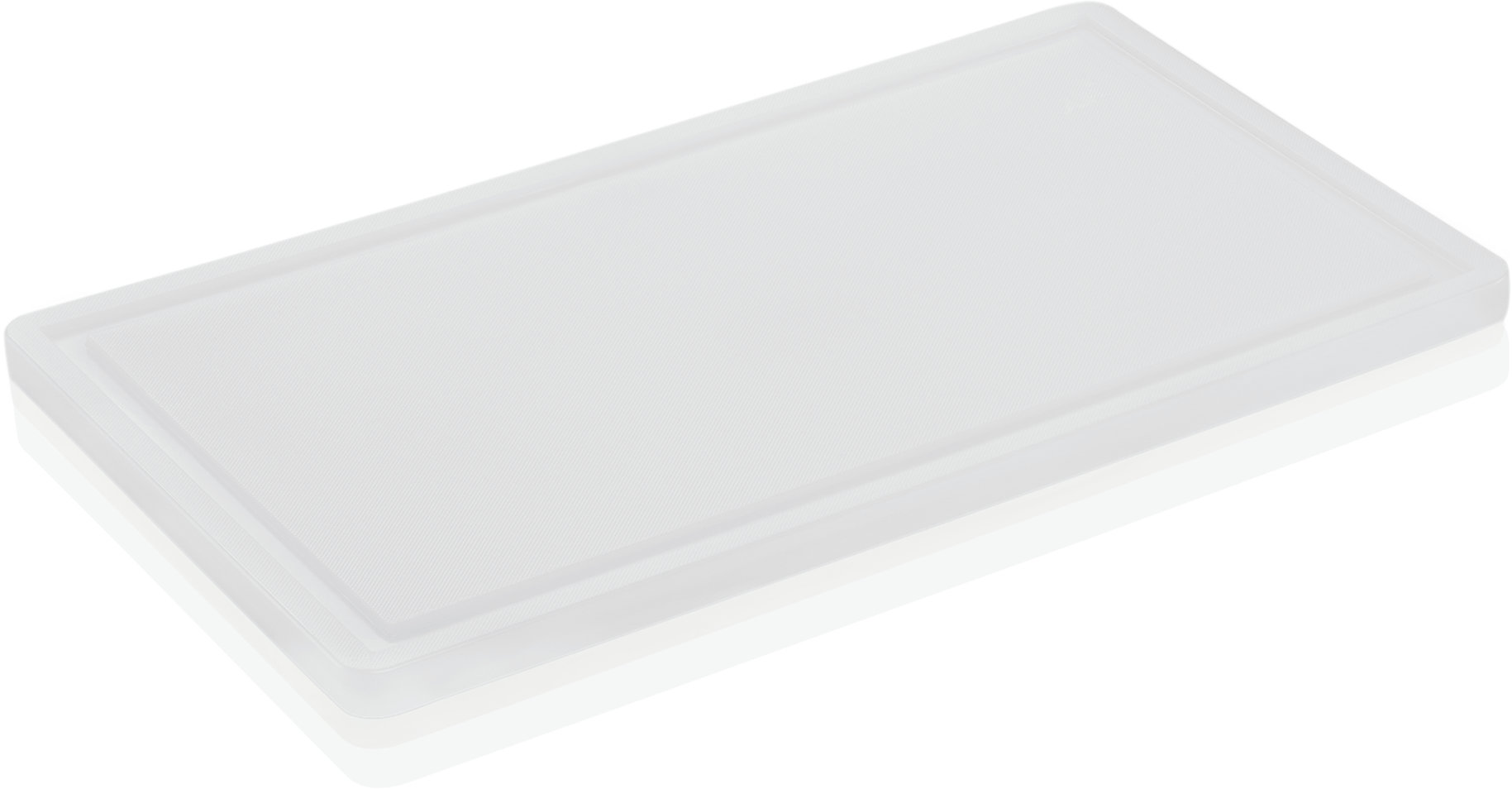 Schneidbrett mit Saftrille, 40 x 25 x 2 cm, Polyethylen