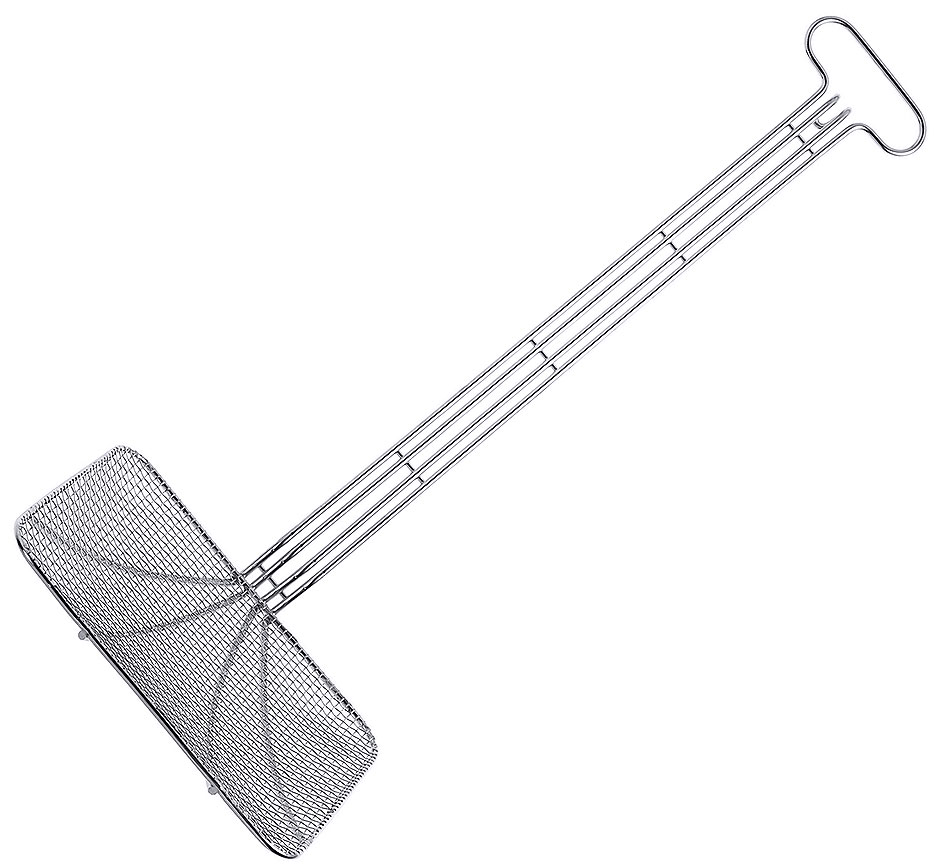 Fritierschaufel - Schaufelmaß 28 x 23 cm - Stiellänge 61,5 cm Fritierschaufel - Schaufelmaß 28 x 23 cm - Stiellänge 61,5 cm