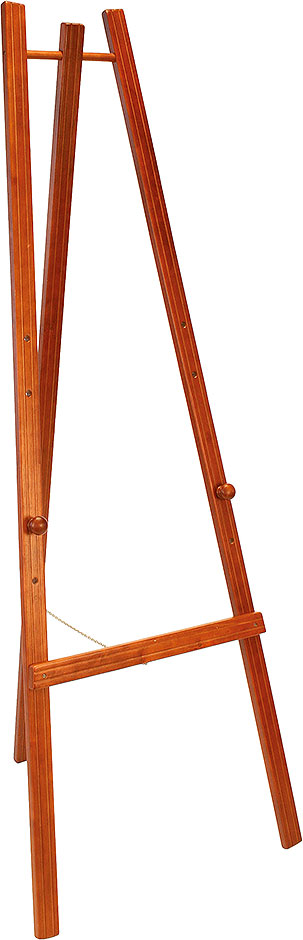 Werbetafeln STAFFELEI - Höhe 165 cm - mahagoni