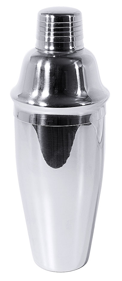 Cocktailshaker 3-teilig Ø max. 8,5 cm - Vol. 0,70 Liter