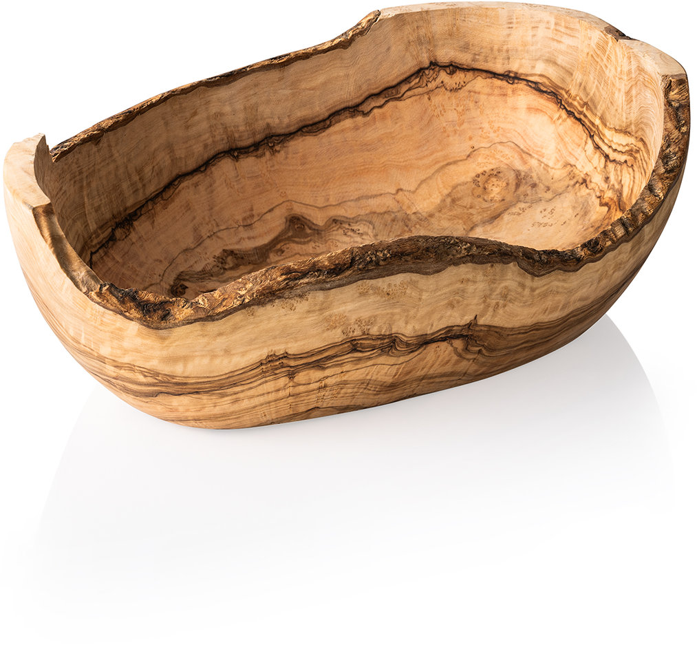  Schale aus Olivenholz 30,0 x 18,0 x 11,0 cm