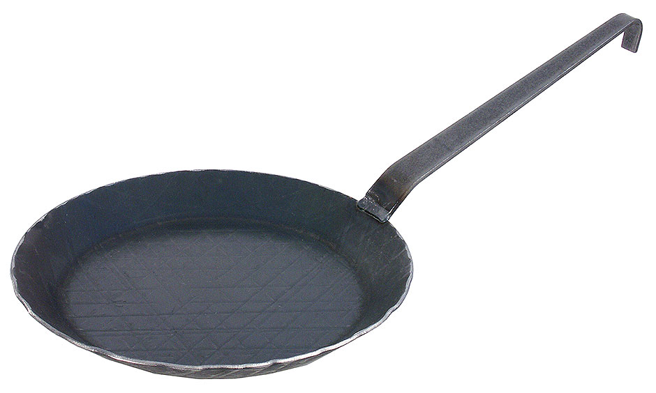 Servierpfanne Ø 45 cm - Höhe 3,5 cm - Stiellänge 45,5 cm