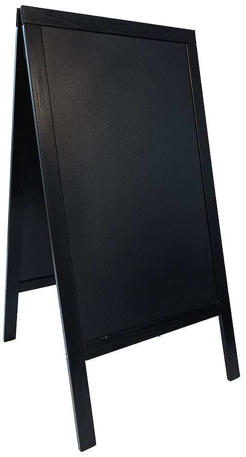 Werbetafeln DOPPELTAFEL - Fläche 58 x 88 cm - SCHWARZ