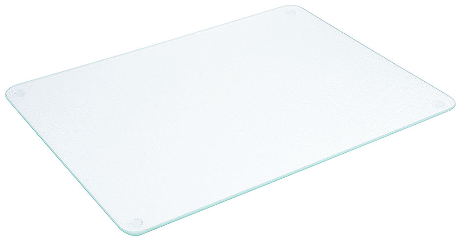 Glas Schneidebrett 40 x 30 cm - 0,5 cm stark Glas Schneidebrett 40 x 30 cm - 0,5 cm stark