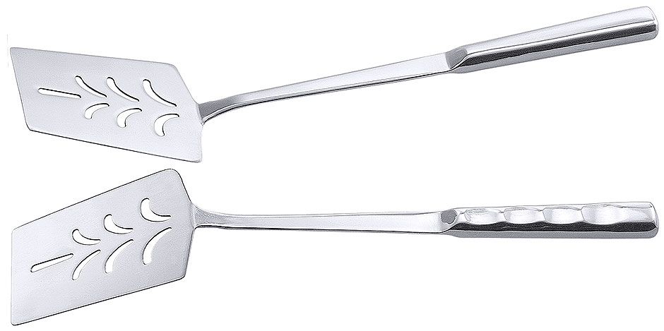 Pfannenwender perforiert - Spatel 10,5 x 8,0 cm - Länge 36,0 cm - Serie ERGONOM