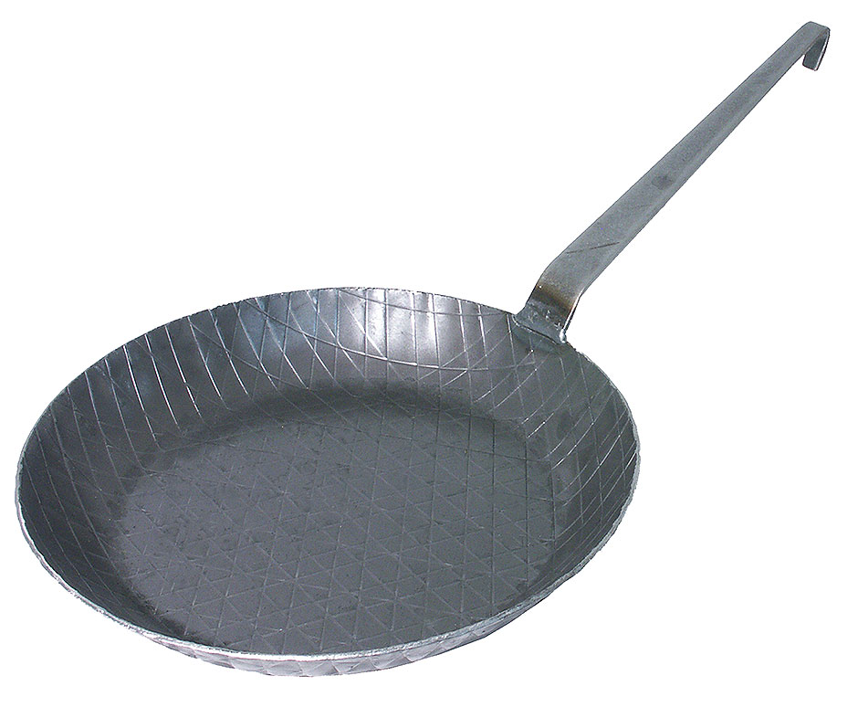 Brat- und Servier- Eisenpfanne Ø 28 cm mit Stiel