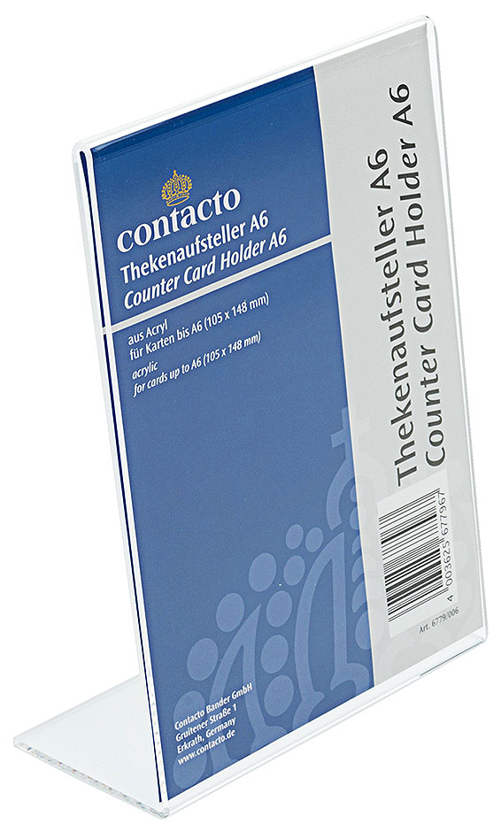 Thekenaufsteller DIN A6 Acryl Thekenaufsteller DIN A6 Acryl