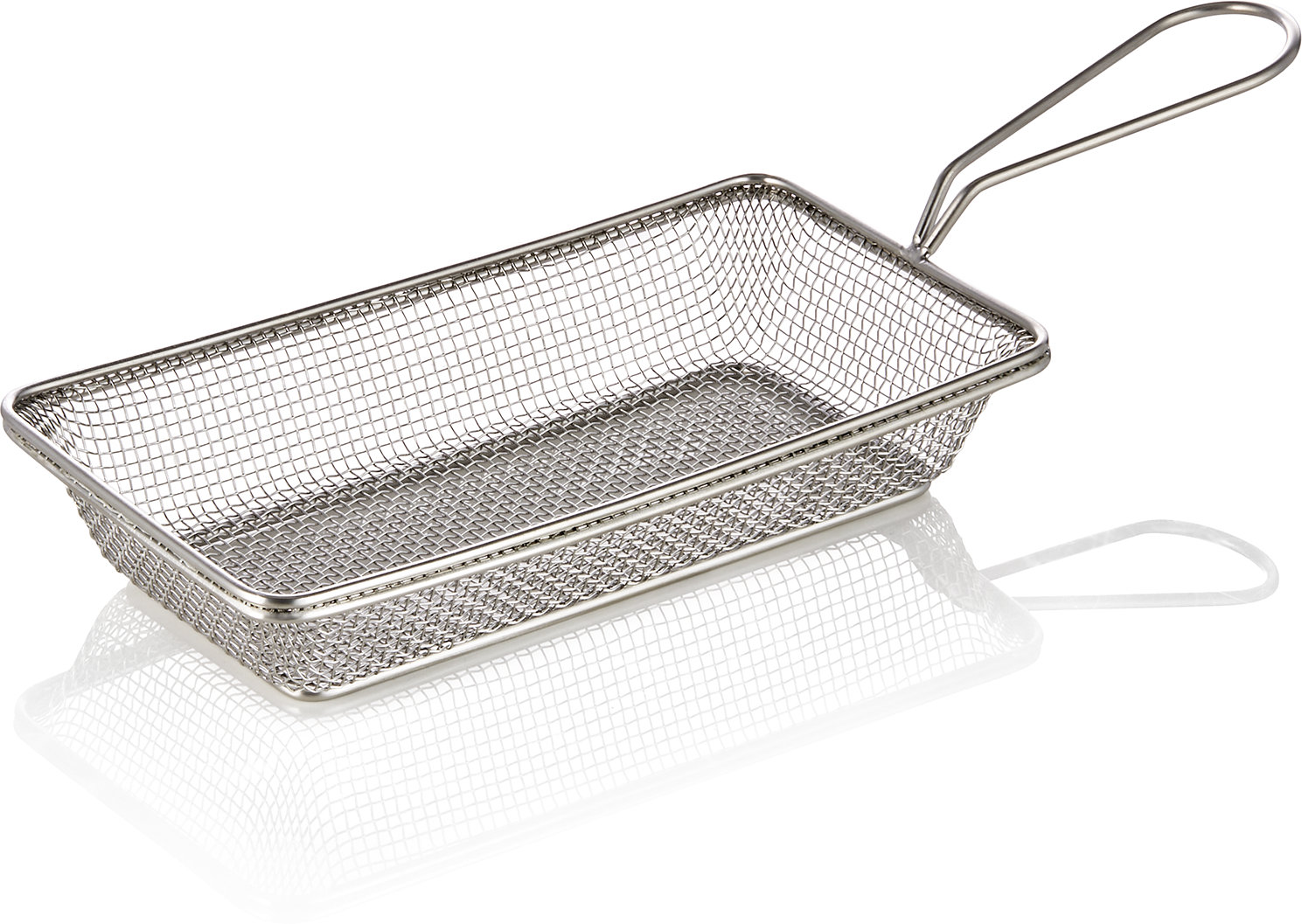 Servier- und Frittierkorb 22,0 x 12,5 cm, silberfarben Servier- und Frittierkorb 22,0 x 12,5 cm, silberfarben