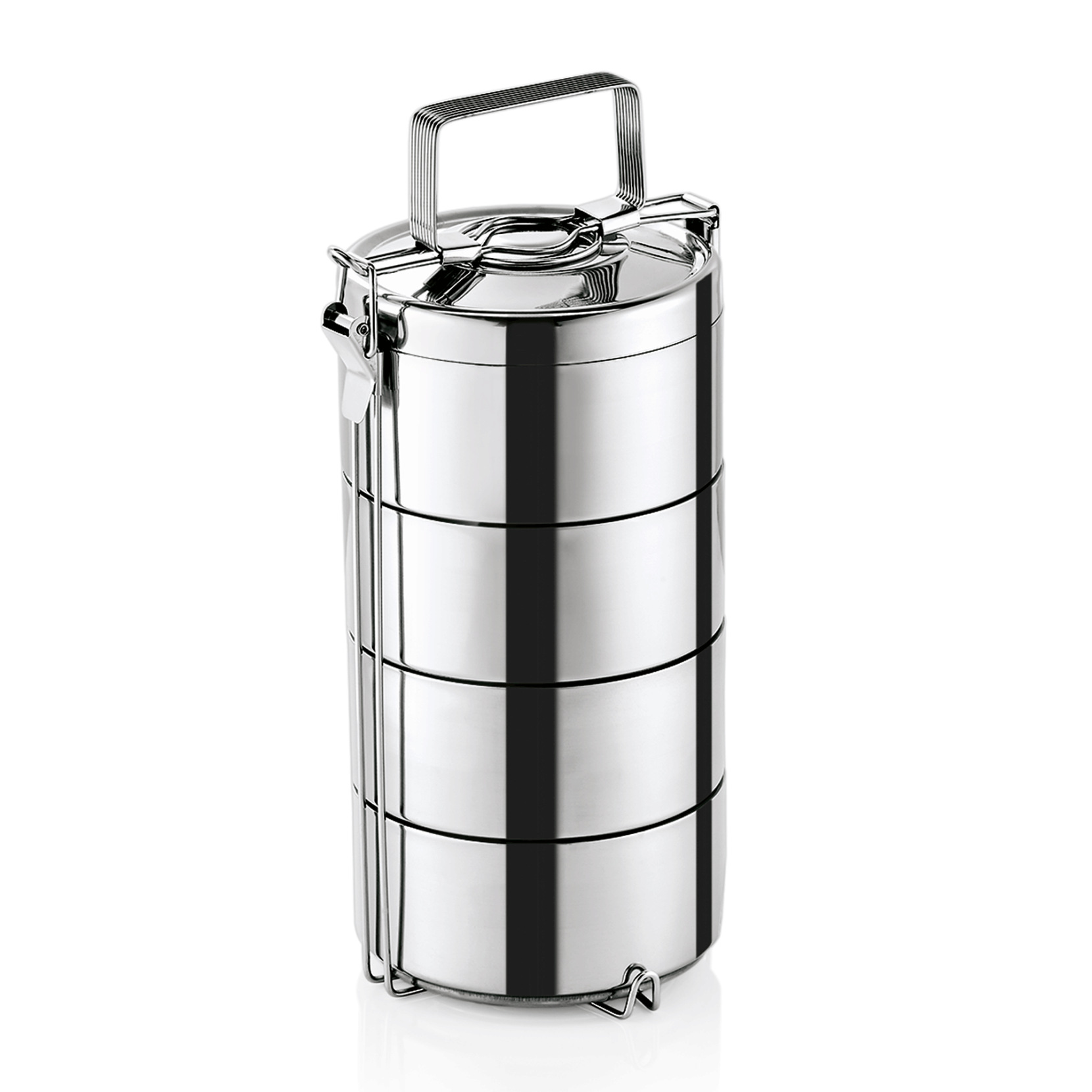 Thermo Etagenbehälter, vier Speiseeinsätze á 0,9 ltr,