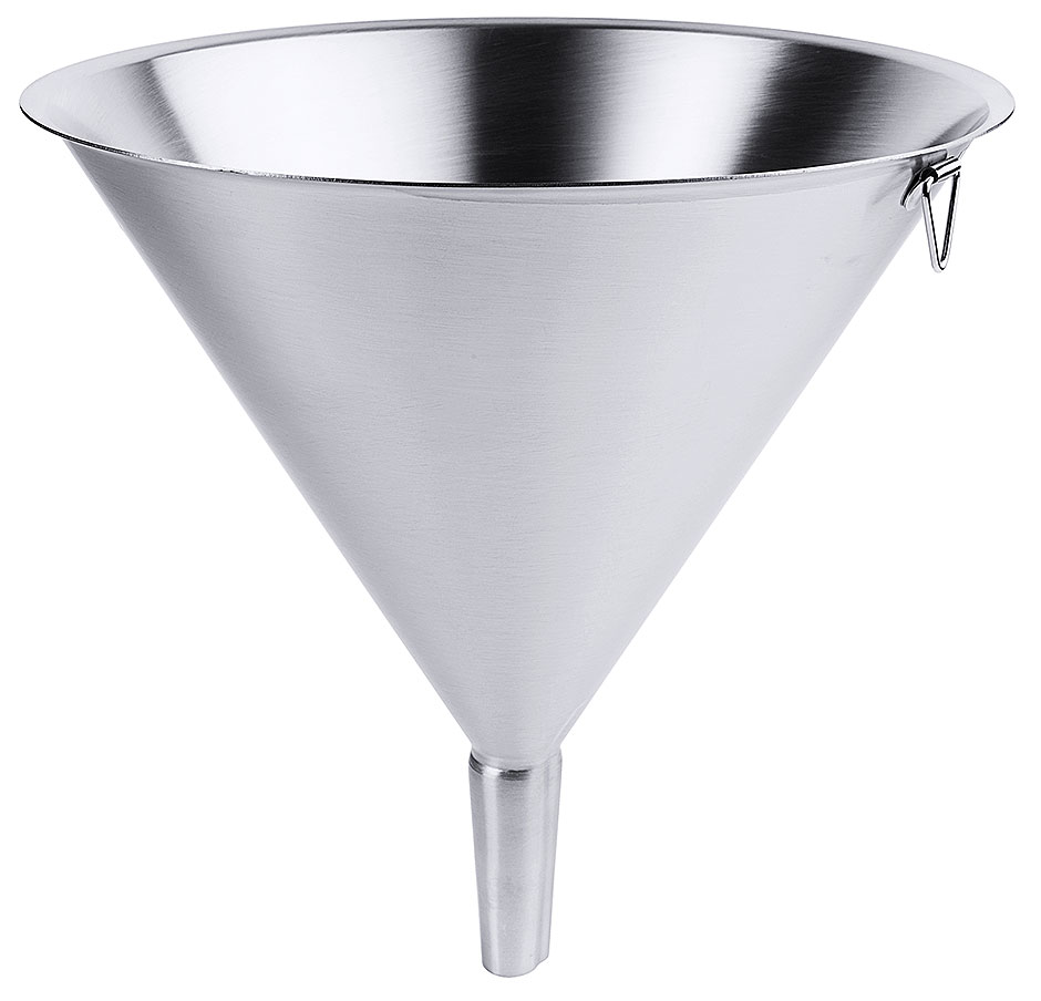Trichter Ø Durchlauf 2,2 cm - Ø innen 23,0 cm - Höhe 26,0 cm - Volumen 2,00 Liter