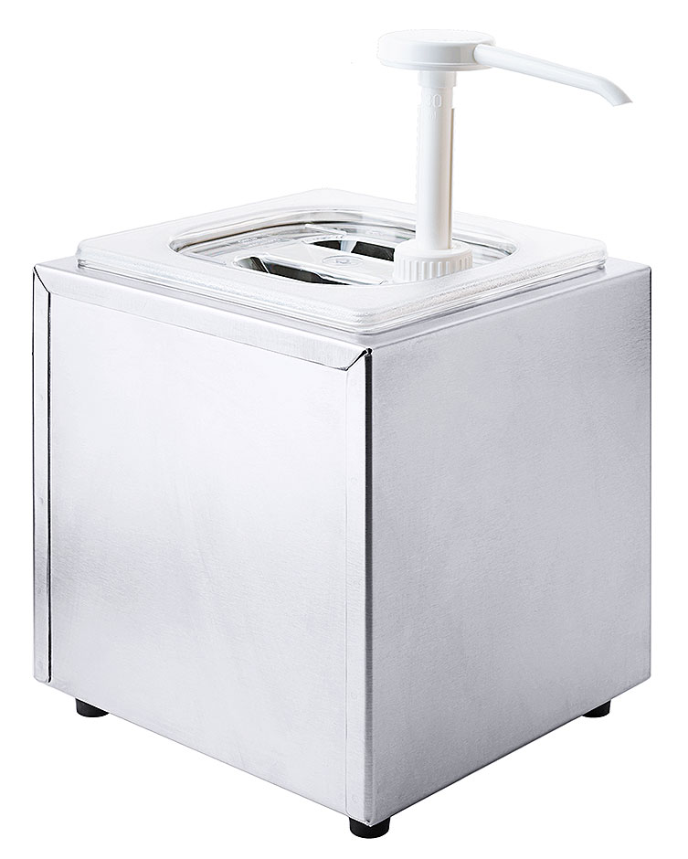 Saucendispenser mit Pumpe - mit 1 Behälter Saucendispenser mit Pumpe - mit 1 Behälter