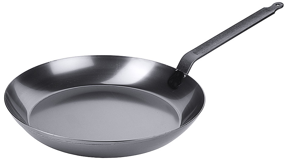 Eisenpfanne - Lyoneser Form - Ø 40 cm - Stiellänge 31,0 cm