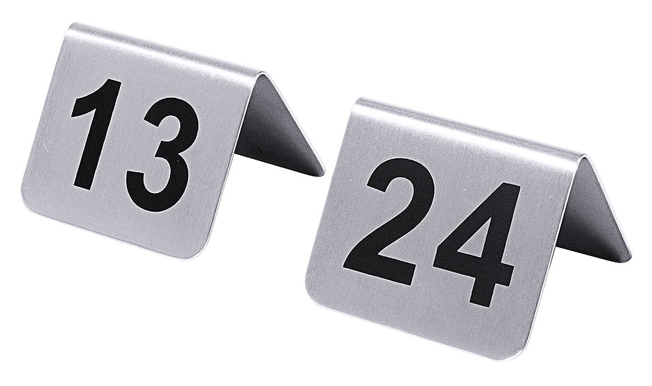 Tischnummernschilder - Nr, 13 - 24 Tischnummernschilder - Nr, 13 - 24